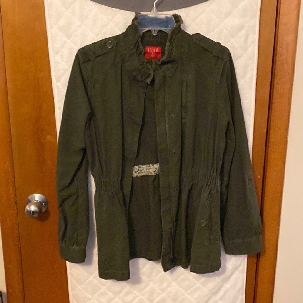 Green military jacket   